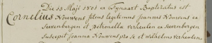 doop Cornelius Nouwens, 13-05-1801
