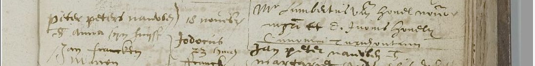 doop Judocus Petrus Nauwen Piggen - Oisterwijk 18 nov 1599